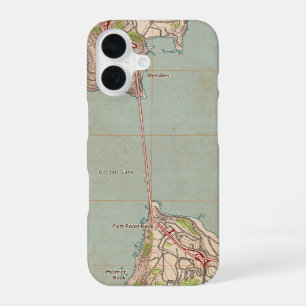 The Golden Gate Topographic Map iPhone 16 Case