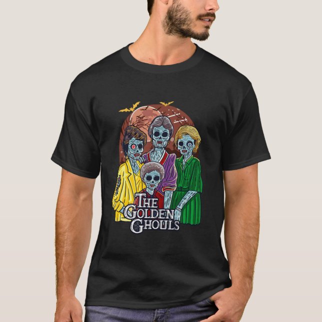 The Golden Ghouls Halloween T Shirt (Front)
