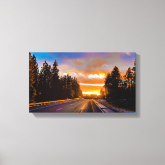 The Golden Highway Canvas Print