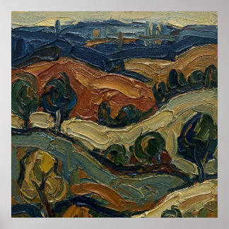 The Golden Hills of Memory Spiritual Wall Art