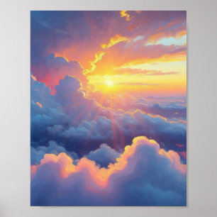 The Golden Horizon: An Ethereal Dance Poster