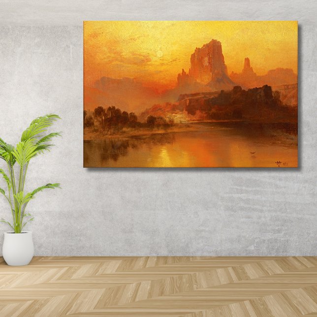 The Golden Hour, Moran, 1875 Canvas Print (Creator Uploaded)