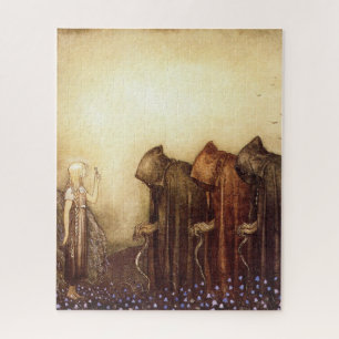 “The Golden Key” John Bauer Watercolor Jigsaw Puzzle