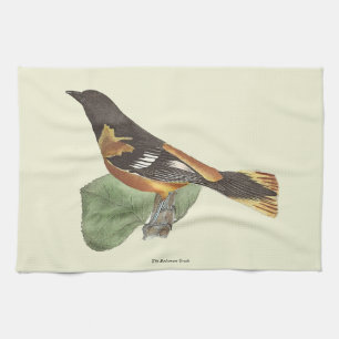 The Golden or Baltimore Oriole (Icterus galbula) Kitchen Towel