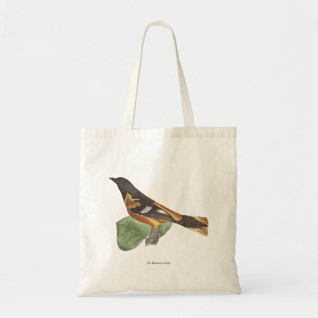 The Golden or Baltimore Oriole (Icterus galbula) Tote Bag (Front)