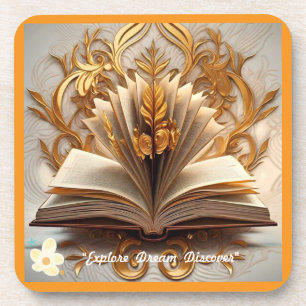 "The Golden Page" Coaster