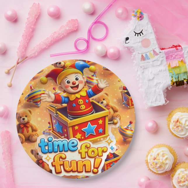 The golden party box paper plate (Party)