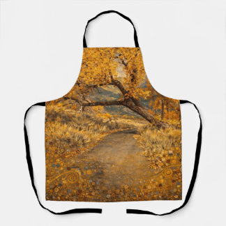 The Golden Path Klimt-inspired Apron