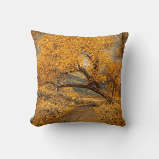 The Golden Path Klimt-inspired Throw Pillow