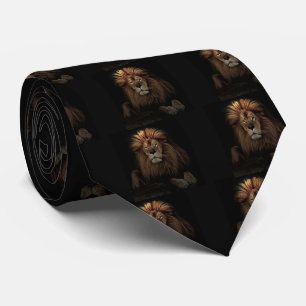 The Golden Proud  Lion Africa Tie