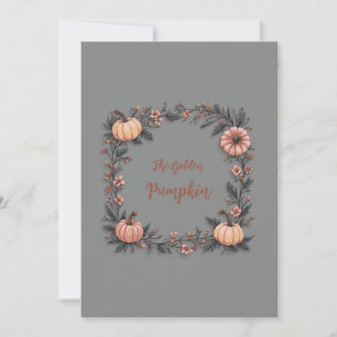 The Golden Pumpkin Invitation