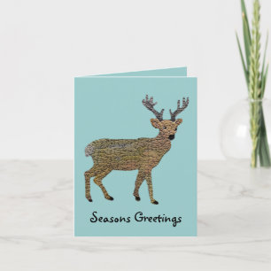 The Golden Reindeer Holiday Card