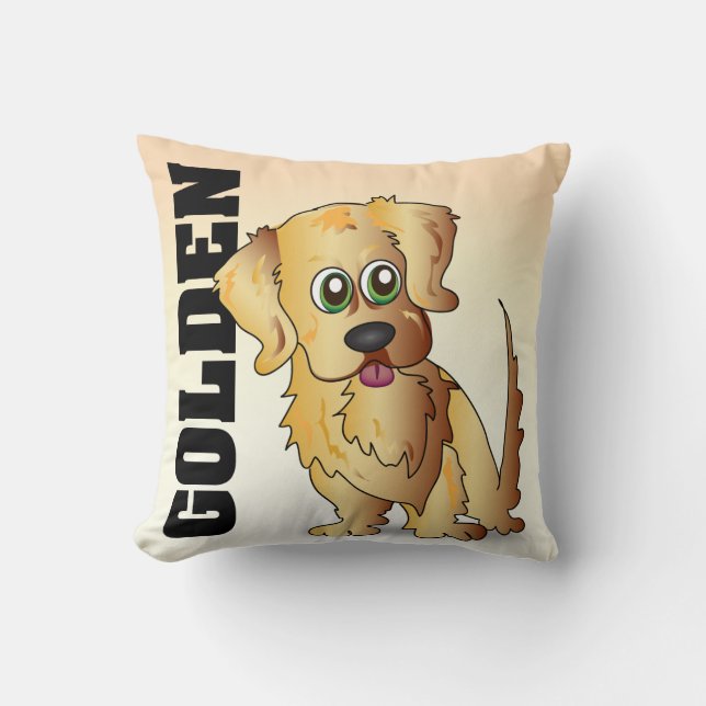 The Golden Retriever Pillow (Front)