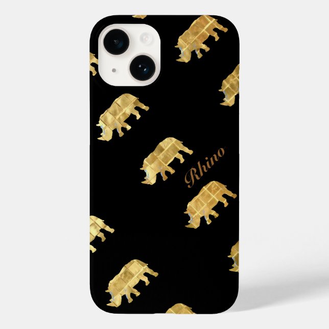 the golden rhino Case-Mate iPhone case (Back)