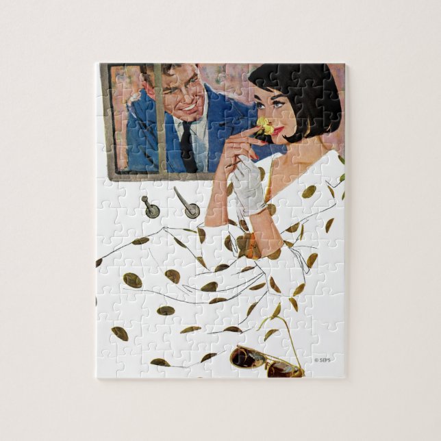 The Golden Rose Jigsaw Puzzle (Vertical)