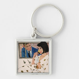 The Golden Rose Keychain