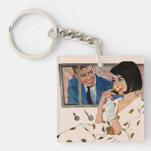 The Golden Rose Keychain