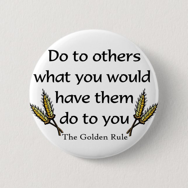 The Golden Rule christian gift item 2 Inch Round Button (Front)