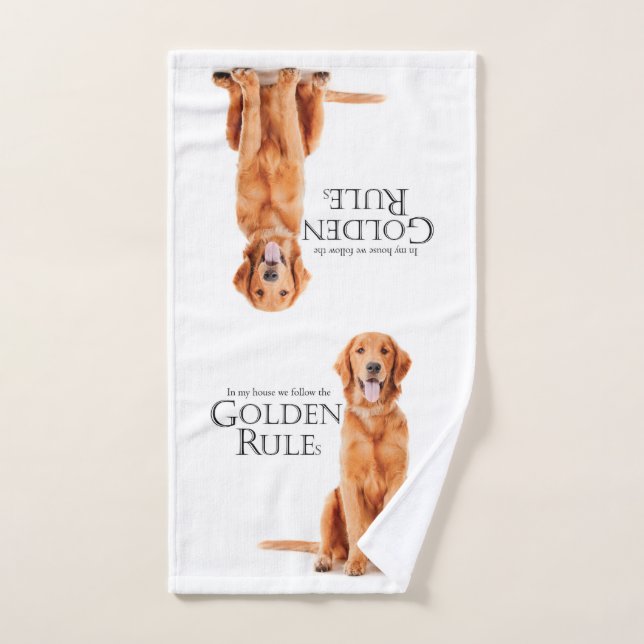 The Golden Rules Hand Towel (Hand Towel)