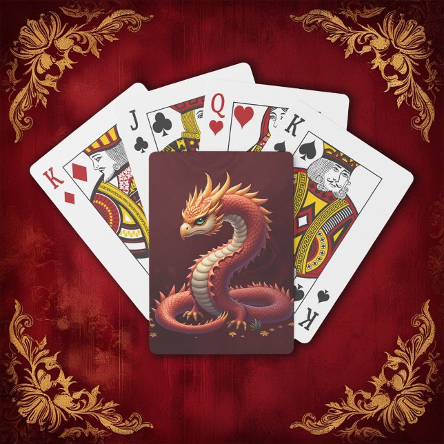 The golden serpent dragon.  playing cards (Creator Uploaded)