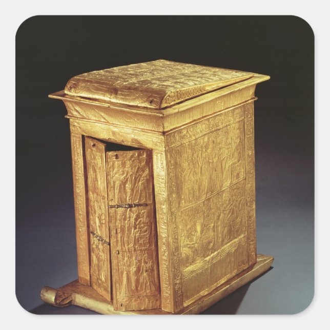The Golden Shrine of Tutankhamun  New Kingdom Square Sticker (Front)