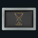 The golden sigil of Lucifer Belt Buckle<br><div class="desc">The golden sigil of Lucifer</div>