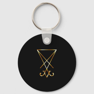 The golden sigil of Lucifer Keychain