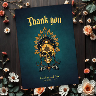 The Golden Skull and its Cosmic Secrets. Thank You Card