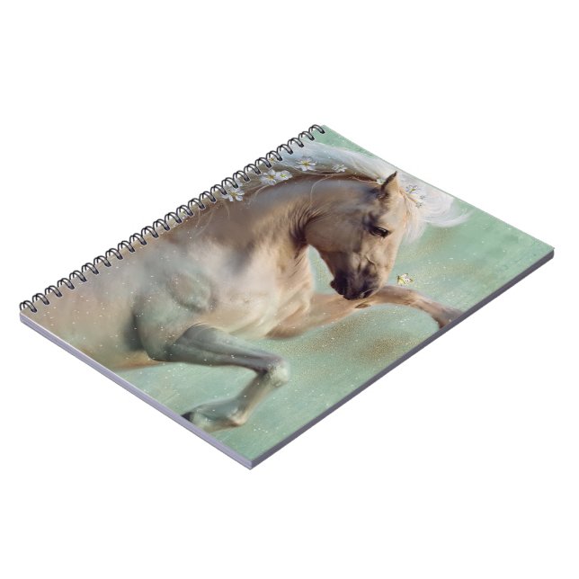The Golden Stallion Horse -  Notebook (Left Side)