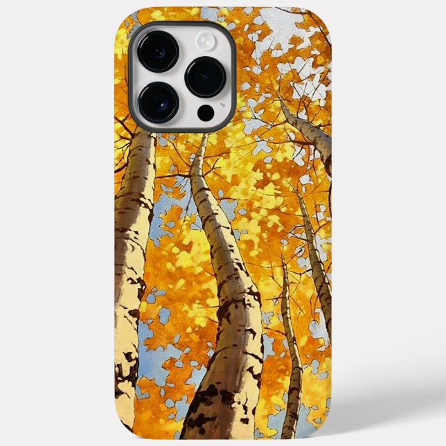 The golden tree during fall season Case-Mate iPhone case (Back)