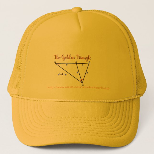 "The Golden Triangle" Trucker Hat (Front)