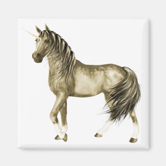 the Golden Unicorn Magnet (Front)