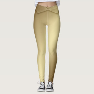The golden world of modern shiny leggings