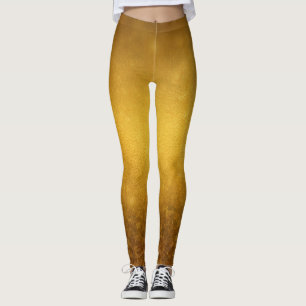 The golden world of modern shiny leggings