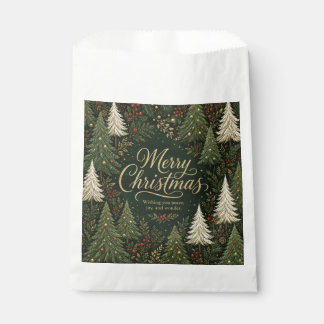 The Golden Yuletide Forest Favour Bag