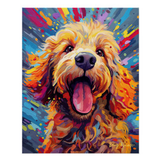The Goldendoodle Dog 003 - Zetton Ziana Poster