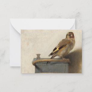 The Goldfinch, 1654 by Carel Fabritius Card