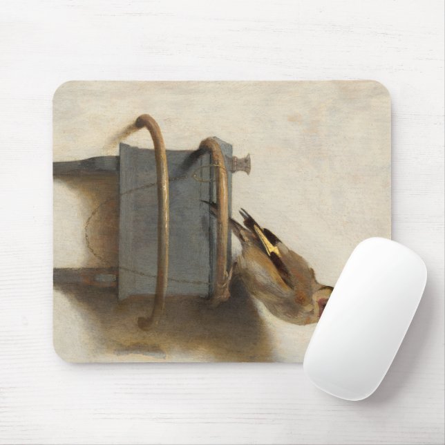 The Goldfinch, 1654 by Carel Fabritius Mouse Pad (With Mouse)