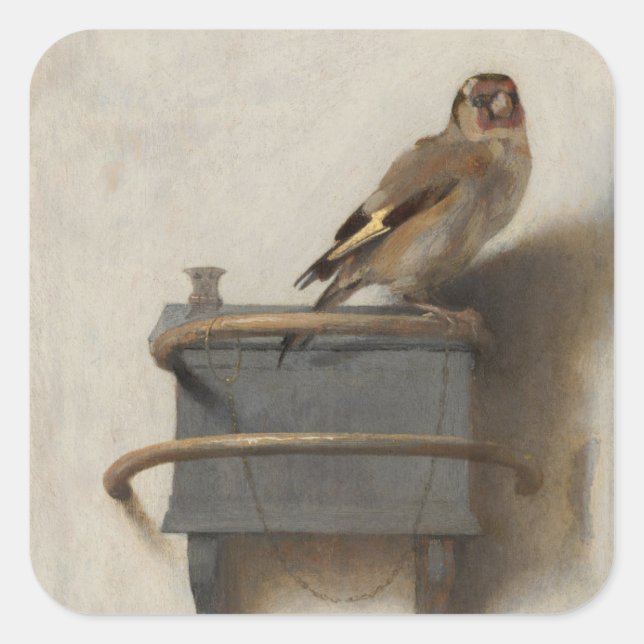 The Goldfinch Square Sticker (Front)