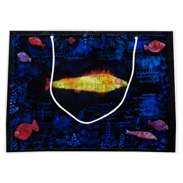 The Goldfish, Paul Klee Large Gift Bag (Front)