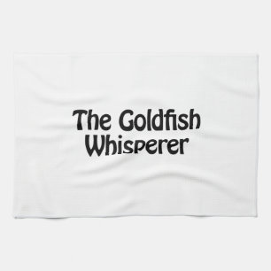 the goldfish whisperer kitchen towel