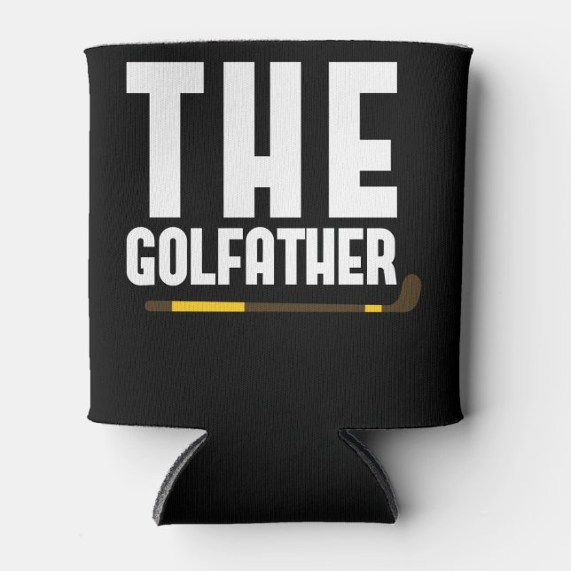 The Golfather Funny Golf Lover Dad Gift Golfer Can Cooler (Front)