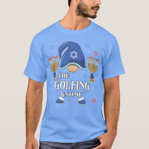 The Golfing Gnome Hanukkah Matching Family Pajama T-Shirt