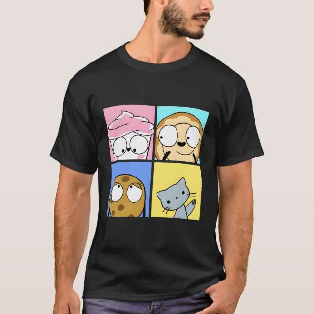 The Good Advice Cupcake Character Hooded T-Shirt (Front)