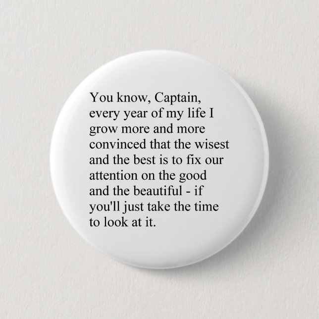 The good and the beautiful button (Front)