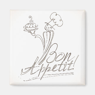 The Good Chef says Bon Appetit! Magnet