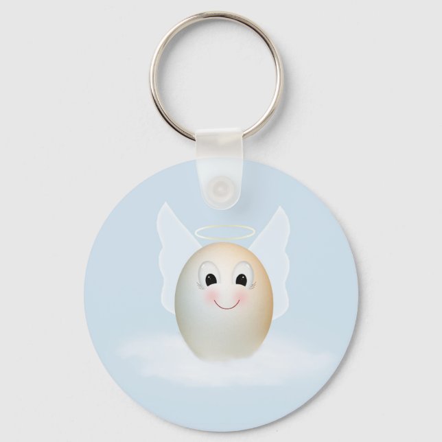 The Good Egg Angel Keychain (Front)