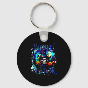 The Good Girl In Me Got Tired Halloween Witch Skul Keychain