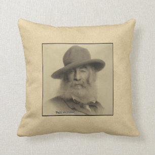The Good Grey Poet Walt Whitman (1819–1892) Throw Pillow