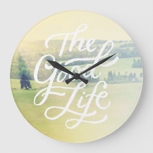 The Good Life 2 Large Clock (Front)